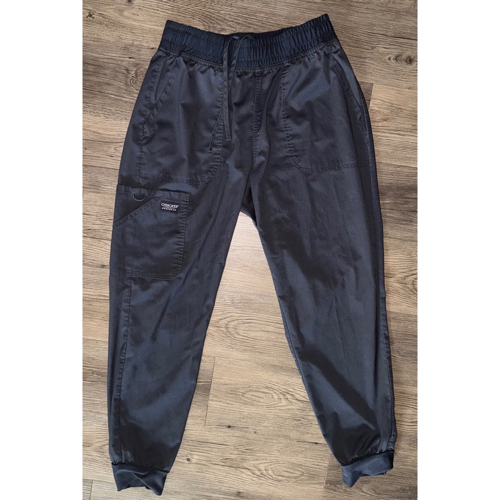 Cherokee Workwear Professionals Pewter Gray Scrub Joggers WW115 Mens Medium
